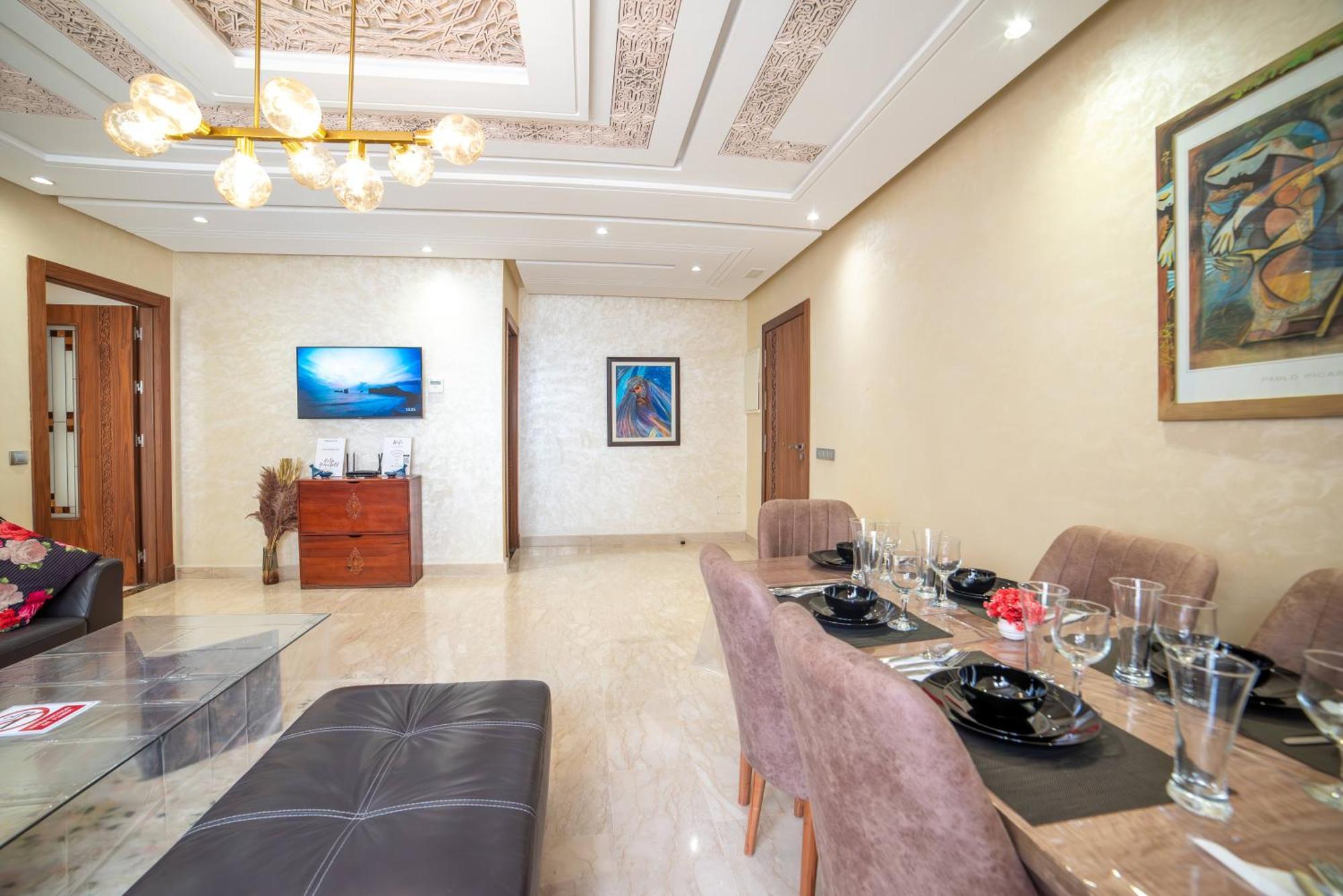 Luxury Seafront Apartment 101Sqm With Wi-Fi And Parking Agadir Exterior photo