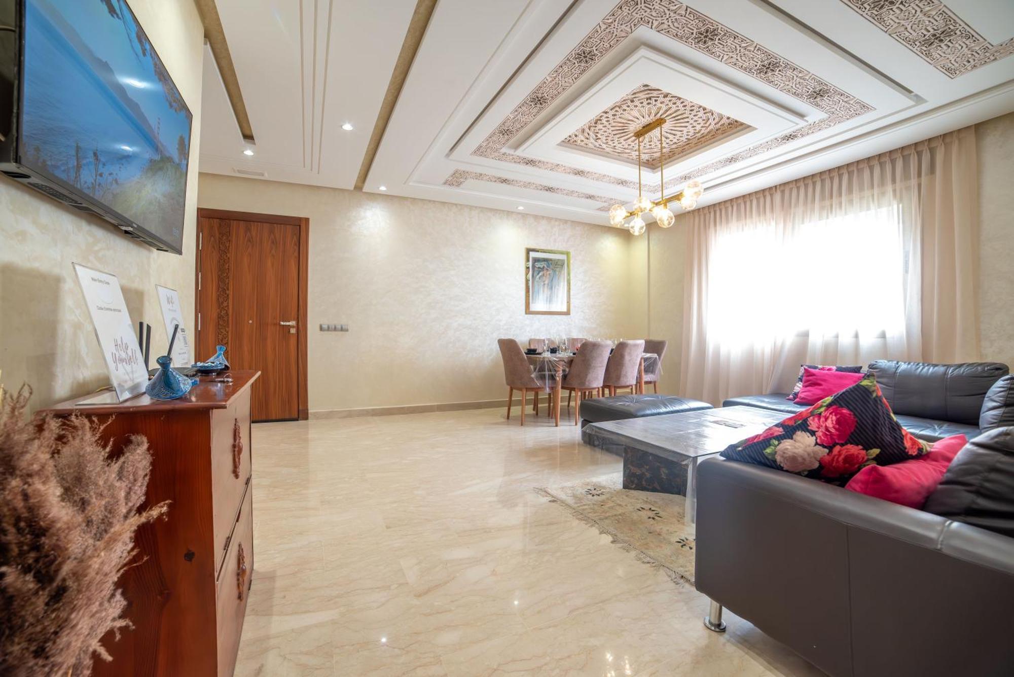 Luxury Seafront Apartment 101Sqm With Wi-Fi And Parking Agadir Exterior photo